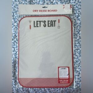 Let's Eat Dry Erase Board